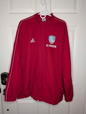 Adidas United Soccer All American Windbreaker Men's XL Red NEW